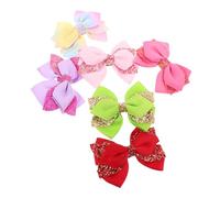 EPIGEIST 6pcs Girl Hair Bows Large Bowknot Barrettes Gradient Clips Lightweight Comfortable Fit for Boy Girl Teens Birthday Party Accessories