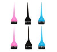 EPIGEIST 6pcs Hair Coloring Brush Set Hair Dyeing Tools in Black Blue and Pink for Home and Professional