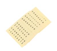 EPIGEIST 6pcs Kalimba Note Stickers Musical Scale Decals for and Practice Removable Chord Labels for Thumb Piano Beginners