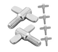 EPIGEIST 6pcs Metal Cymbal Fastener Screws Sturdy Drum Instrument Wing Nuts for Versatile Drum Kit Compatibility Easy Installation and Reliable Performance Accessories