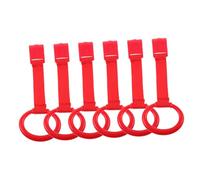 EPIGEIST 6pcs Pull Up Rings for Crib Secure Attachment Walking Training Tool Motor Skill Development Arm Strength Building Playpen Accessories