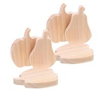 EPIGEIST 6pcs Pumpkin Cutouts for Crafts Unfinished Wood Thanksgiving Cutouts Paint Your Own Pumpkins to Paint Fall Ornaments Beige