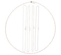 EPIGEIST 6pcs Rose Gold Necklace Chains Copper Jewelry Making Accessories for Women DIY Bracelets Skin-friendly Modern Fashion