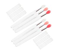EPIGEIST 6Pcs Silicone Lip Makeup Brushes with Protective Lid Portable Lipstick Applicators for Precise Lip Lining Soft Flexible Heads Compact Cosmetic Tool for Women