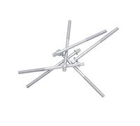 EPIGEIST 6pcs Silver Drum Tension Screws with Washers for Snare Drum 11mm Long Acierage Screws with Deep Thread and Convenient Installation