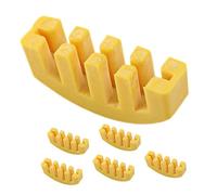 EPIGEIST 6pcs Yellow Rubber Violin Practice Mutes Violin Sordine Five-claw Silencers for Practice and Performance Acoustic Mutes Supplies