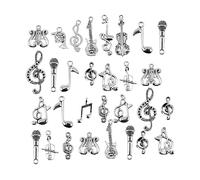 EPIGEIST 70Pcs Alloy Music Note Charms for Jewelry Making DIY Accessories Durable Musical Pendants for Bracelets Necklaces Earrings Creative Craft Supplies for Women Men