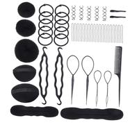 EPIGEIST 71pcs Hairdressing Tools Set Hair Bun Maker Chignon Maker Hair Styling Tool Kit for Women Salon Cosmetology School with Braiding Accessories for Thick Thin Updos