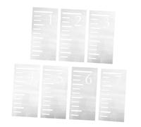 EPIGEIST 7Pcs Height Measuring Ruler Stencil Hollow Design Reusable Growth Chart Template for Wall Decor Boys Bedroom Nursery Measurement