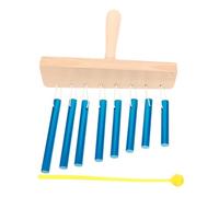 EPIGEIST 8-bar Solid Aluminum Wind Chime Orff Percussion Instrument Mallet, Blue Tone Musical Instrument for Children Beginners Toddlers Education