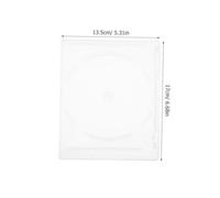 EPIGEIST 8pcs Clear Double-Sided Plastic CD Jewel Cases with Square Outer Sleeve Disc Holder Storage Boxes for Protection and Display Empty Standard DVD Organizer for Efficient CD and DVD