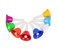 EPIGEIST 8pcs Colorful Hand Bells Boy Girl Vibrant Musical Instruments for Toddlers Interactive Music Play for Classroom Home Use