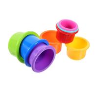 EPIGEIST 8pcs Stacking Rabbit Cups for Pets Safe Smooth Plastic Nesting Cups for Hiding Treats Washable and Plaything to Boredom and Encourage Foraging