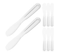 EPIGEIST 8pcs Thick Plastic Mask Applicator Set - Facial Clay Scoop, Eye Cream Brush, Skincare Mud Wand for Beauty Treatment and Pore Polishing