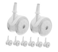 EPIGEIST 8pcs Walker Wheel Replacement Rubber Casters Lightweight Smooth Rolling Stroller Wheels for Walkers Pushchairs and Mobility Aids Easy Installation