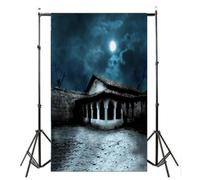 EPIGEIST 90x150cm 3d Halloween Horror Backdrop for Photography and Theme Parties, Realistic Details Pictorial Cloth Background, Easy to Carry Haunted House Decoration