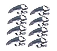 EPIGEIST 9pcs Stainless Steel Finger Picks for Bass Guitar and Electric Guitar Forefinger Single Nail Plectrums Anti-rust Design for Banjo and String Instruments Comfortable Fit for