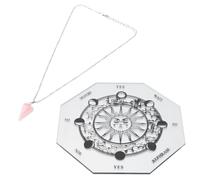 EPIGEIST Acrylic Divination Board with Crystal Pendant, Divination Desk Decoration for Home Party and Gardens, Compact Size Design with Comfortable Touch Feeling