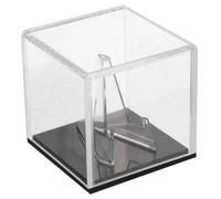 EPIGEIST Acrylic Guitar Pick Display Box with Black Base Portable Plectrum Storage Case for Dust Protection and Stylish Musical Pick Organization Travel-Friendly Holder