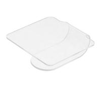 EPIGEIST Acrylic Mixing Palette Clear Makeup Plate Handheld Ergonomic Design for Liquid Foundation Lipstick Eyeshadow and Nail Polish Custom Color Mixing Tool for Manicure and Face Artists