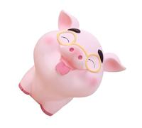 EPIGEIST Adorable Piggy Bank Vinyl Coin Saving Pot with Break-resistant Design for Home Decoration and Desktop Money Box Cultivating Saving Habit Creative Pig Statue for Boys