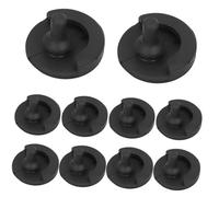 EPIGEIST Air Fryer Silicone Bumpers, 10pcs Black Rounded Corner Rubber Feet Replacement for Basket and Tray, Heat-Resistant, Easy to Clean, Kitchen Use, Air Fryer Liner Magnets Compatible