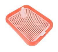 EPIGEIST Anti-slip Indoor Dog Toilet with Buckle Handle Portable Small Pet Potty Trainer Pad for Puppy Pee Training Lightweight Washable Tray Simulating Natural Urination Habits Suitable