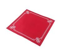 EPIGEIST Anti Slip Mahjong Table Mat Polyester Fiber Red for Board Games | Soft Cushioning, Sound Dampening, Wear Resistant Surface, Fits Standard Tables for Domino Tiles