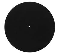 EPIGEIST Anti-static Wool Turntable Mat Slipmat for Vinyl Records Reduces Static Vibrations Protects Sound Quality Stylish Black Felt Platter Mat for Record Players