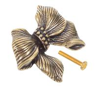 EPIGEIST Antique Brass Bow Cabinet Knob Single Hole Drawer Pull Handle Stylish Bowknot Design for Cupboard Wardrobe Door Furniture Decor Home Kitchen