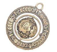 EPIGEIST Antique Chinese Style Brass Keychain Pendant Charm Lightweight Brass Key Ring Adorn for Bags Cars Travel and Everyday Use