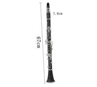 EPIGEIST B Flat Clarinet for Beginners and Students Black Abs Woodwind Instrument with Ergonomic Finger Rest Precise Openings for Rich Sound Complete with Case and Accessories for Practice