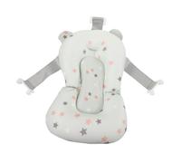 EPIGEIST Baby Bath Support Pad Floating Bathtub Mat Infant Shower Cushion Newborn Bath Seat Net Green Star Pattern for Safe Bathing