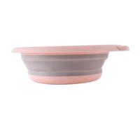 EPIGEIST Baby Folding Washbasin for Children, Collapsible Cartoon Pattern Wash Basin Nordic Pink Puppy Design, Space-Saving Portable Foldable Basin for Travel and Home Use