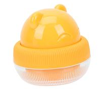 EPIGEIST Bear Shape Makeup Puff Holder Large Breathable Cosmetic Sponge Case Dustproof Organizer for Women Portable Yellow Beauty Egg Storage Box
