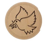 EPIGEIST Bird Pattern Maple Wood Soundhole Cover Reduces Feedback Easy Installation for Acoustic Guitars Decorative Sound Hole Block