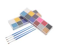 EPIGEIST Body Paint Water Soluble Washable Face Paint for Clown Makeup Women Cosplay Theater Halloween Festivals Travel Kit