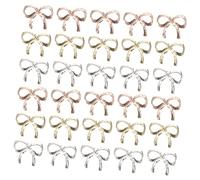EPIGEIST Bowknot Nail Art Studs Alloy Nail Rivets for Manicure Decor Multi-use Charms Phone Covers Notebooks Apply Metal Accessories in Storage Bag for Daily Replacement