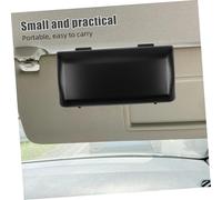 EPIGEIST Car Visor Glasses Holder Clip Sunglasses Organizer Box with Ticket and Card Storage for Vehicle Interior Stable Attachment for Safe Driving Black