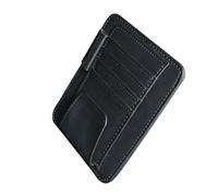 EPIGEIST Car Visor Glasses Holder PU Leather Clip for Sunglasses and Cards Organizer Car Sun Visor Eyeglasses Storage Slip Vehicle Accessory to Prevent Glasses Falling and Scratching Black