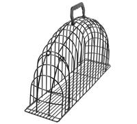 EPIGEIST Cat Bathing Cage Scratch-resistant Iron Cage with Handle Small Size for Cats up to 4 Lbs Portable Reusable Grooming Nail Trimming for Kitten Home Use