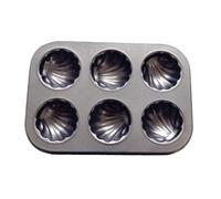 EPIGEIST Cavity Carbon Steel Cake Mold Non-Stick Baking Pan for Oven Use Quick Release DIY Baking Tray for Muffins Cupcakes and Desserts Heat Resistant for Home Kitchen