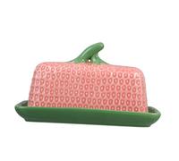 EPIGEIST Ceramic Butter Dish with Lid for Countertop Multi Functional Butter and Cheese Storage Container Elegant Design for Home and Restaurant Use Convenient Access and Practical Dairy