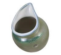 EPIGEIST Ceramic Circulating Fountain Jar Indoor Outdoor Tabletop Waterfall Pot for Garden Patio Balcony Relaxing Flow Decorative Hydroponic Landscape