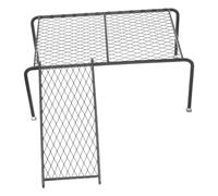 EPIGEIST Chicken Coop Platform Rack Ladder for Poultry Feeding and Climbing Small Black Iron Chicken Rack Holder for Practical Supply and Jumping Activities