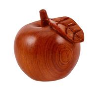 EPIGEIST Christmas Apple Sculpture Wood Figurine Realistic Wooden Apple Decor for Holiday Table Teacher Appreciation Xmas Ornament Symbolizing Peace and Joy Home Office Seasonal Decoration