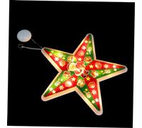 EPIGEIST Christmas LED Suction Cup Lamp with Star Pattern Window Xmas Light for Festive Showcase Decoration Easy to Install and Safe Holiday Pendant Light for Home Office Mall