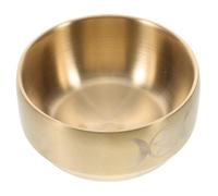 EPIGEIST Copper Tibetan Offering Bowl Thick Prayer Ritual Plate for Moon Phase Altar Incense Burner Candle Holder Multi-Function Cultural Decor for Home