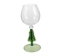 EPIGEIST Creative Christmas Tree Wine Glasses with Ergonomic Stem Glass Cocktail Goblets for Festive Holiday Parties Vibrant Green Spiral Design for Xmas and Winter Events