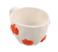 EPIGEIST Creative Pumpkin Ceramic Mug with Heat Resistant Handle for Morning Coffee Latte Hot Easy to Clean Polished Surface Seasonal Halloween and Thanksgiving Tableware